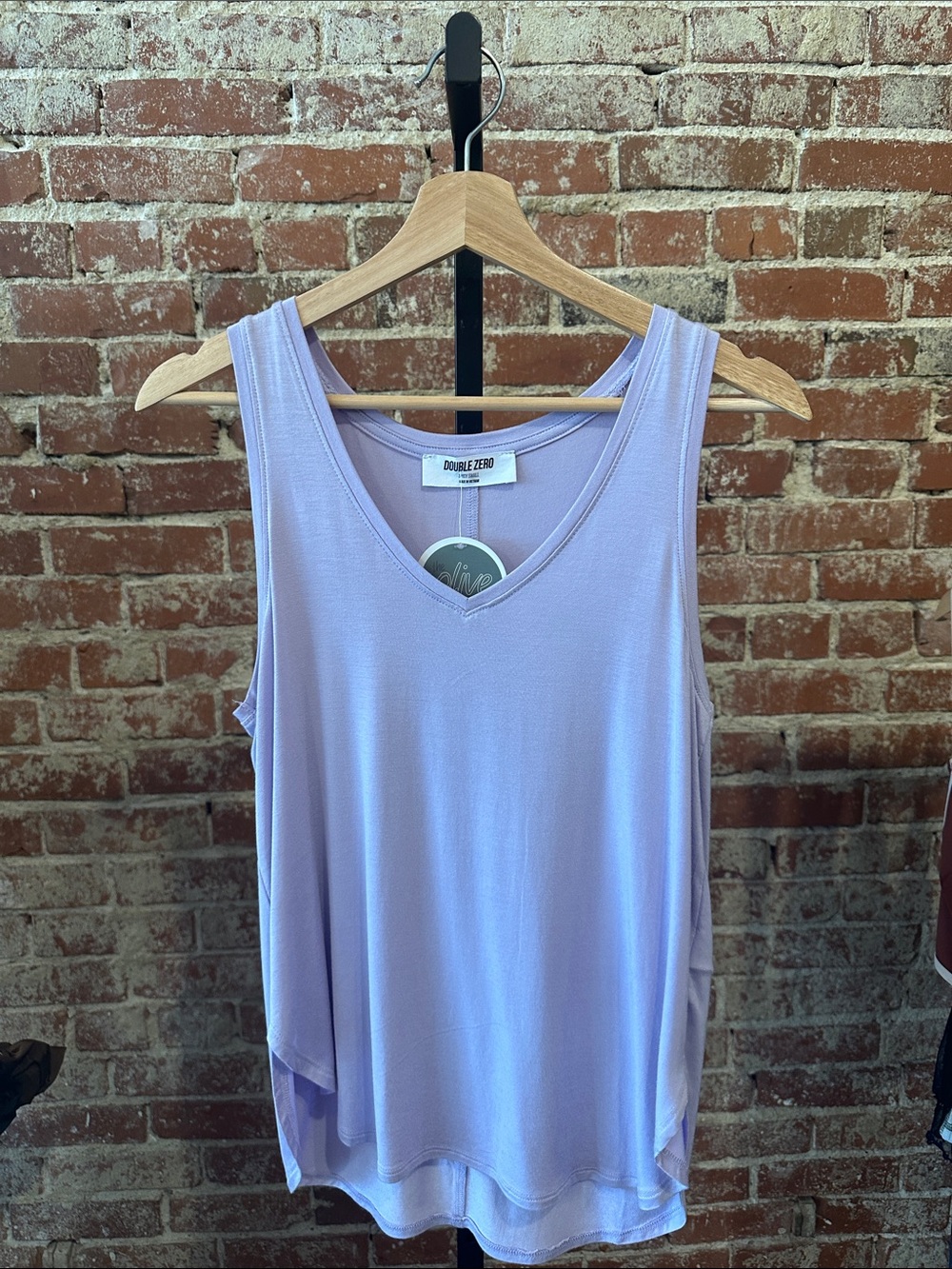 Double Zero Lilac V-Neck Sleeveless Tank